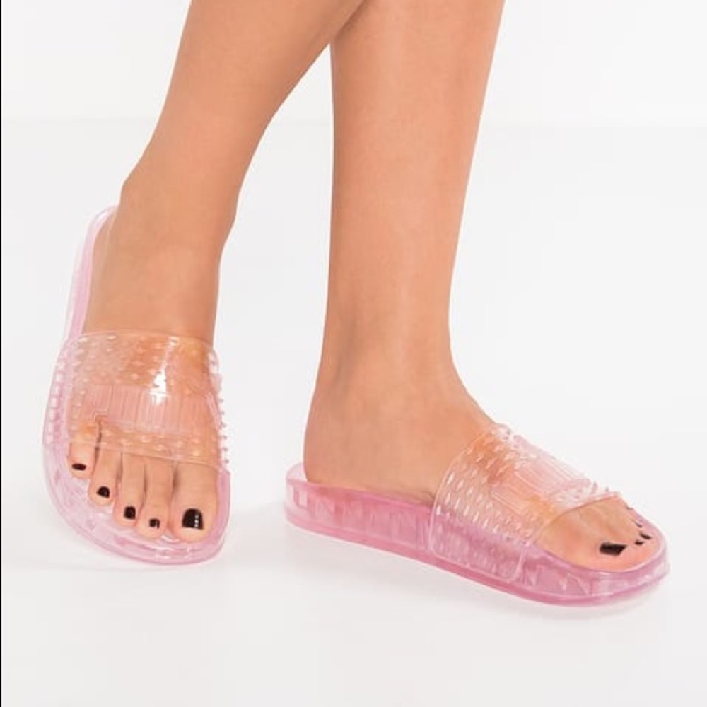 PUMA Fenty by Rihanna Pink Jelly Slides